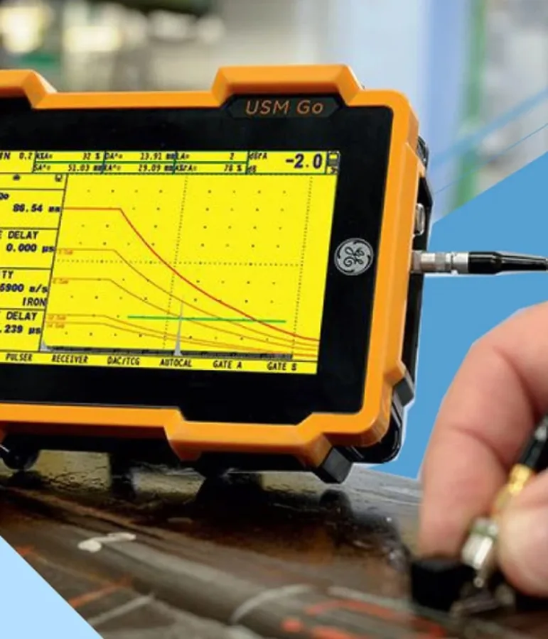 Ultrasonic Testing equipment at P.K. Tubes & Fittings.