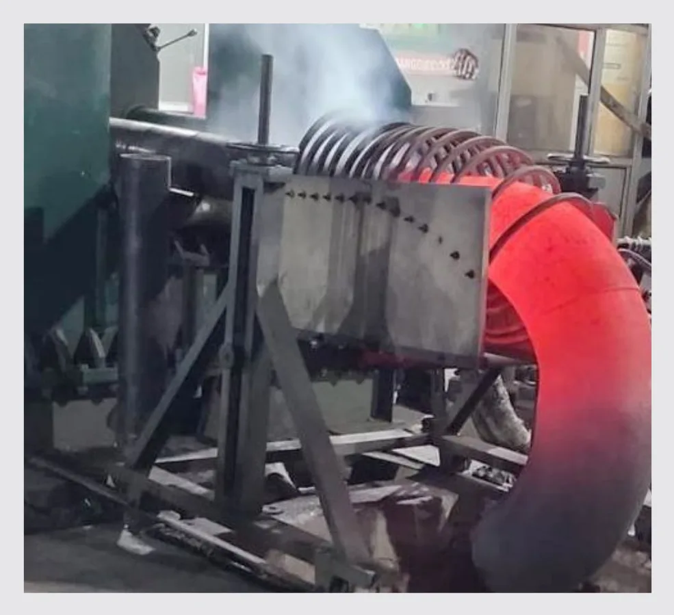 Induction heating — P.K. Tubes & Fittings manufacturing facility.