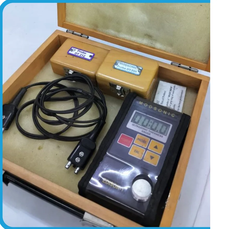 Ultrasonic Thickness Gauge equipment at P.K. Tubes & Fittings.