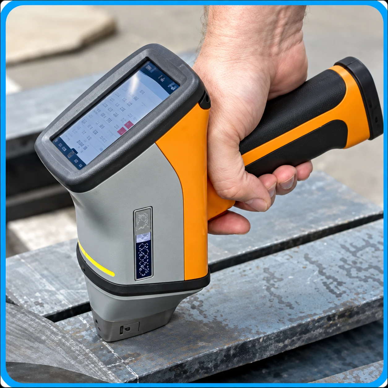 PMI (Positive Material Identification) equipment at P.K. Tubes & Fittings.