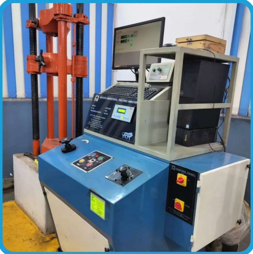 Tensile Testing equipment at P.K. Tubes & Fittings.
